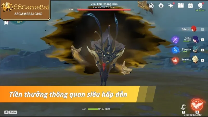 Tỷ lệ thưởng mà người chơi nhận được khi tham gia game nổ hũ